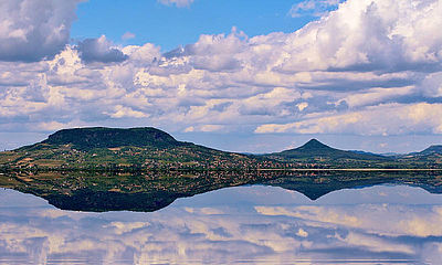 Balaton rossz időben – északi part