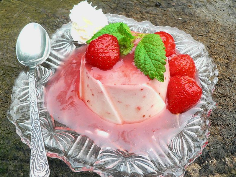 Epres panna cotta
